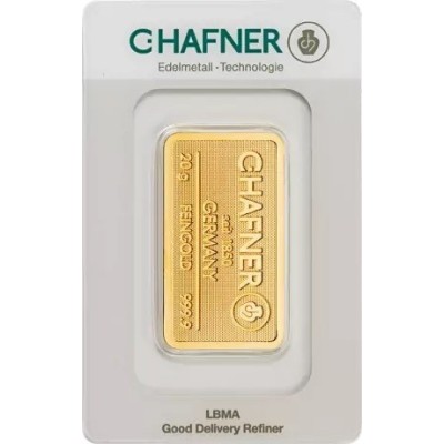 C. Hafner - 1g - gold investment ingot