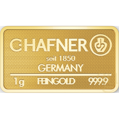 Happy Birthday, C. Hafner - 1g - golden ingot