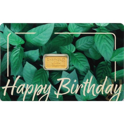 Happy Birthday, C. Hafner - 1g - golden ingot