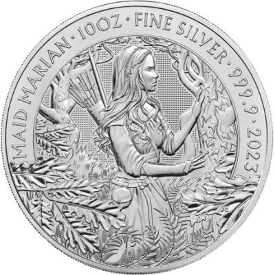 Myytit ja legendat - Marianne-neito - 10 Oz - hopeinen sijoituskolikko