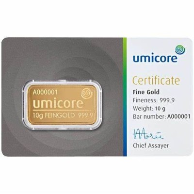 Umicore - 10g - sijoituskultaharkko