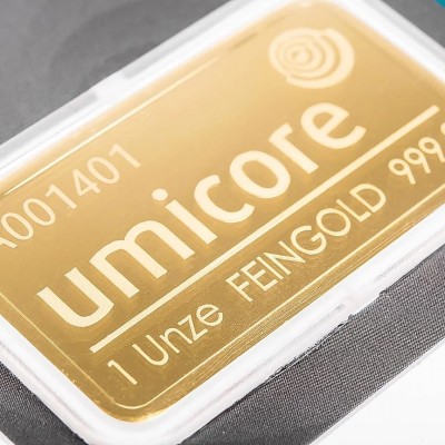 Umicore - 1 Oz - investment gold ingot