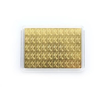 Valcambi 50 x 1g Combi bar - gold investment bar