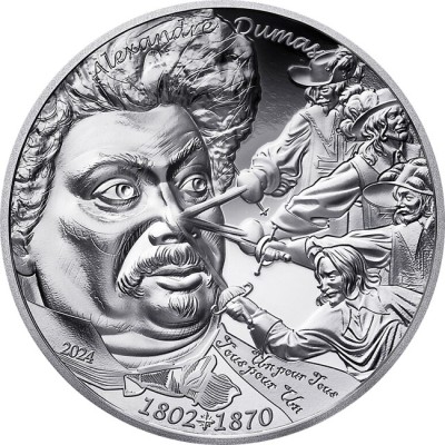 Alexandre Dumas - 1 Oz - Silver Collector Coin