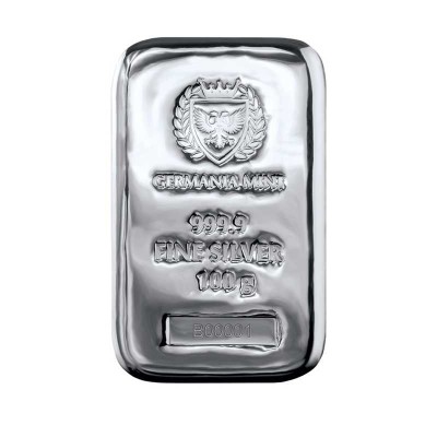 Germania Mint - 100g - Silver Investment Bar