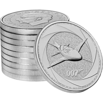 Six Decades of 007 (80´s) - James Bond - 1 Oz - Silver Investment Coin