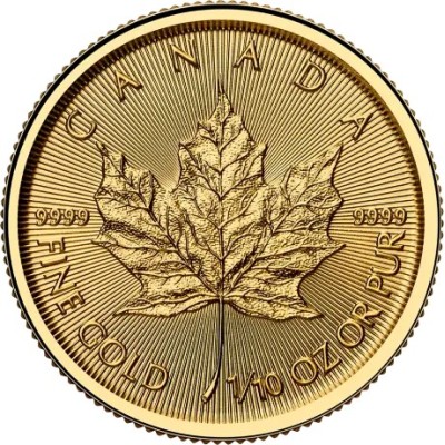 Maple Leaf (2025) - 1/10 Oz - kultasijoituskolikko