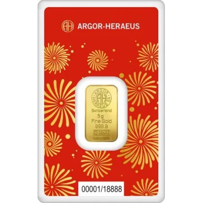 Argor Heraeus - Käärmeen vuosi (2025) - 5 g - kultaharkko