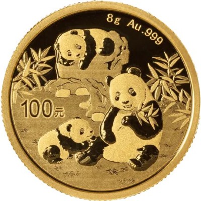 Panda (2025) - 8g - sijoituskolikko, kultainen