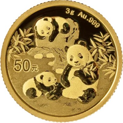 Panda (2025) - 3 g - sijoituskultainen kolikko