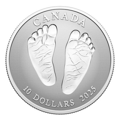 "Tervetuloa maailmaan" 2025 - 1/2 oz - hopeinen lahjakolikko