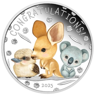 Lapsen syntymä (2025) - 1/2 Oz - hopeinen lahjakolikko