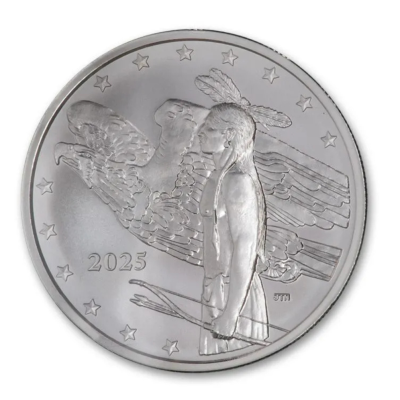 Mesa Grande Amerikan alkuperäiskansojen biisonidollari (2025) - 1 Oz - hopeinen keräilykolikko