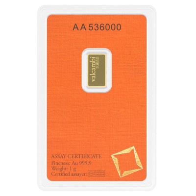 Valcambi 1 g - Investment gold bar
