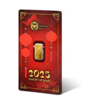 Germania Mint - Year of the Snake - 1 g - Gold Investment Bar