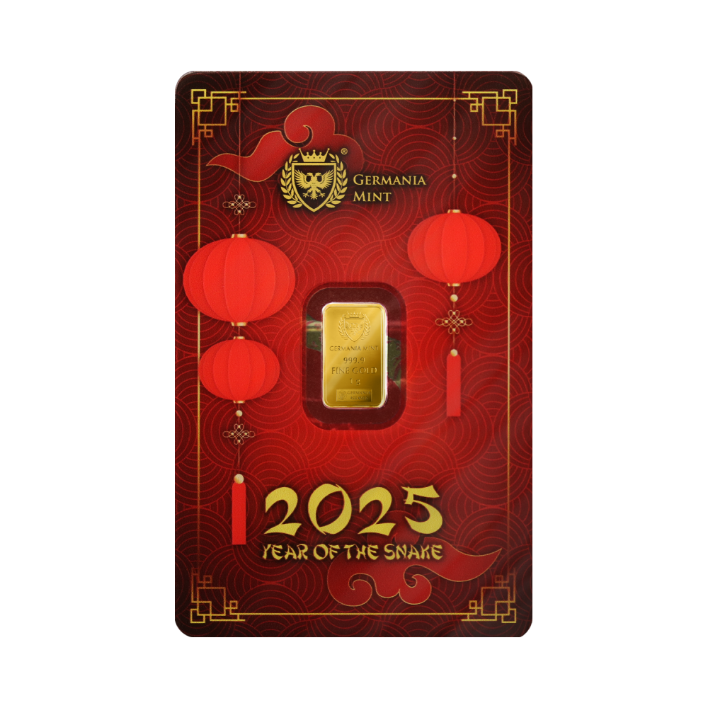 Germania Mint - Year of the Snake - 1 g - Gold Investment Bar