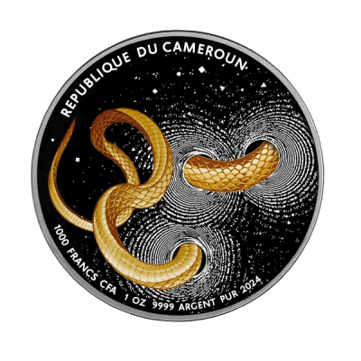 Herpeton Snake - 1 Oz Silver Proof Collector Coin