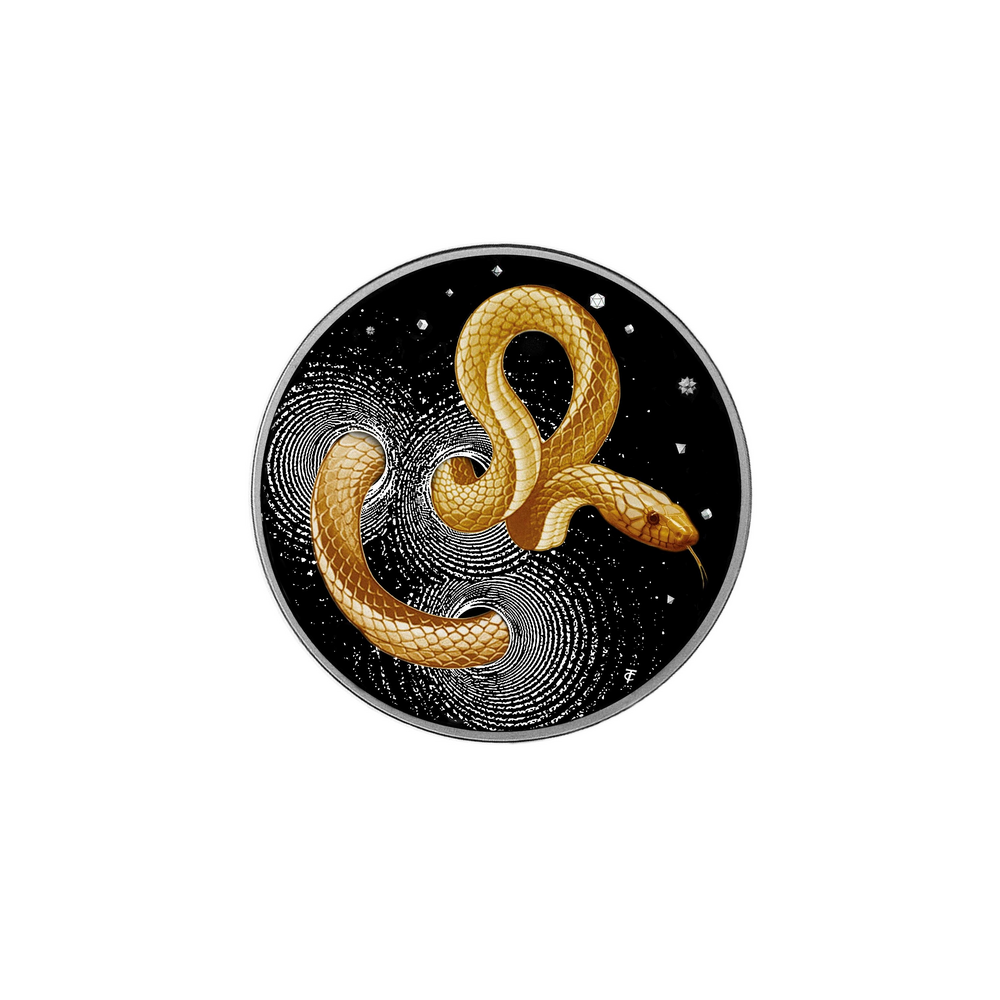 Herpeton Snake - 1 Oz Silver Proof Collector Coin
