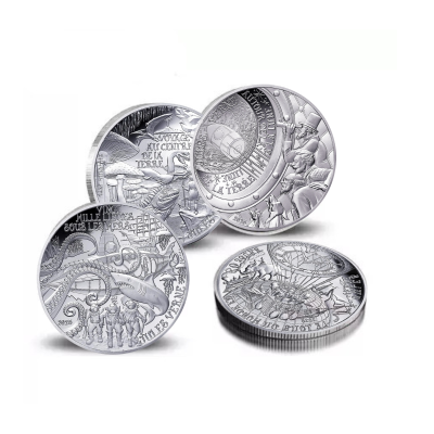 Jules Verne - 88,8g - sarja proof-keräilykolikoita