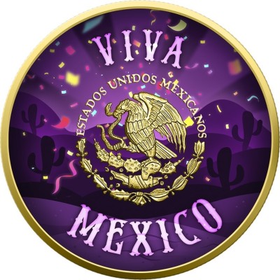 Meksiko - Libertad 2024, Cinco de Mayo - hopeinen keräilykolikko