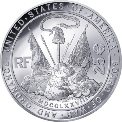 George Washington - 2 Oz - hopeinen keräilykolikko (toimitus 15.5.2025)