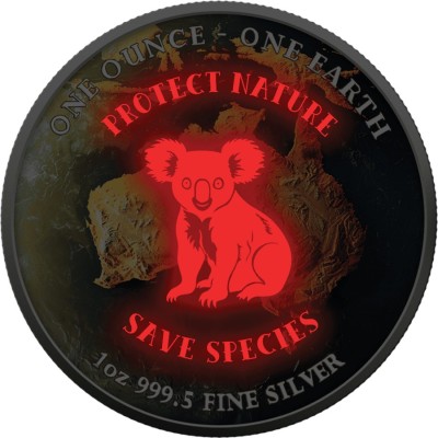 Maa - 1 Oz - Australia - hopeinen keräilykolikko