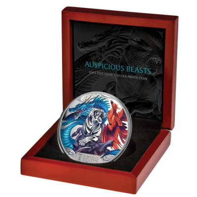 Auspicious Beasts - 5 Oz - Silver Collector Coin