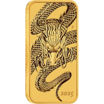 Dragon Rectangular (2025) - 1 Oz - Gold Coin