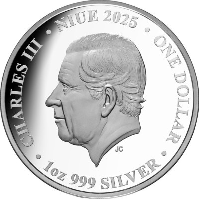 Kuningas Kaarle III. ja kuningatar Elisabet II. - 1 Oz - hopea Proof keräilykolikko (toimitus 20.7.2025)