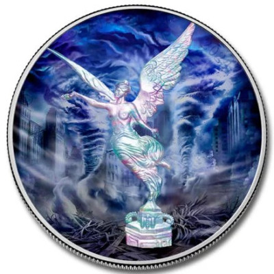 Meksiko Libertad - Luonnonvoimat - Ilma - 1 Oz - hopeinen keräilykolikko