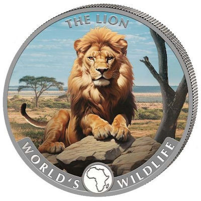 Leijona (2025) - 1 Oz - hopeinen keräilykolikko