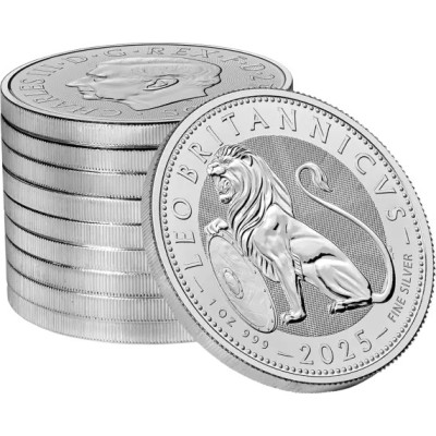 Brittiläinen leijona (2025) - 1 Oz - hopeinen sijoituskolikko