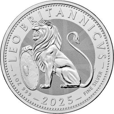 Brittiläinen leijona (2025) - 1 Oz - hopeinen sijoituskolikko