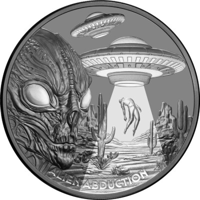 Muukalaisten sieppaus (2025) - 1 Oz - hopeinen keräilykolikko