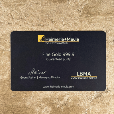 Heimerle + Meule - 0,5g - kultainen sijoitusharkko