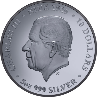 Triple Lunar Horse (2026) -5 Oz hopea proof keräilykolikko
