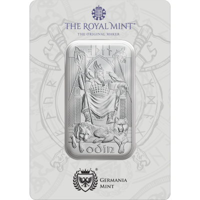 Norse Gods - Odin - 1 Oz - hopea sijoitus harkko