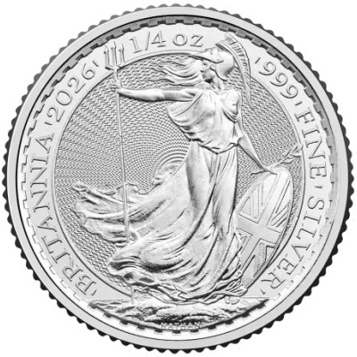 Britannia (2026) - 1/4 Oz - hopeinen sijoituskolikko