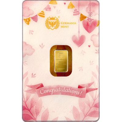 Germania Mint - Lapsen syntymä (tyttö) - 1g - kultainen...