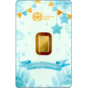 Germania Mint - Lapsen syntymä (Poika) - 1g - kultainen lahjaharkko