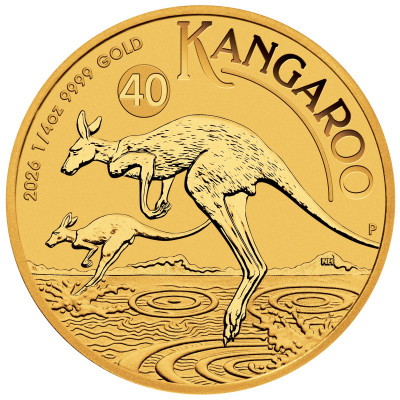 Australian kenguru (2026) - 1/4 Oz - kultasijoituskolikko
