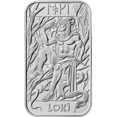 Pohjoismaiset jumalat - Loki - 1 Oz - hopea sijoitusharkko