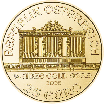 Wiener Philharmoniker (2026) - 1/4 Oz - kultasijoituskolikko