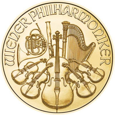 Wiener Philharmoniker (2026) - 1 Oz - kultasijoituskolikko