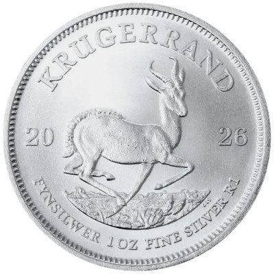 Krugerrand (2026) - 1 Oz - hopeinen sijoituskolikko