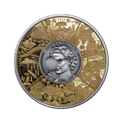 Agatha Christie (2026) - 5 Oz - Silver Collector Puzzle Coin