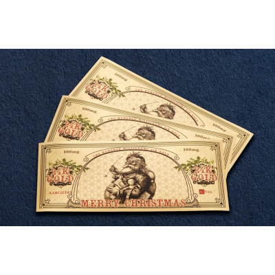 Santa Bucks Aurum - 24k kultainen seteli