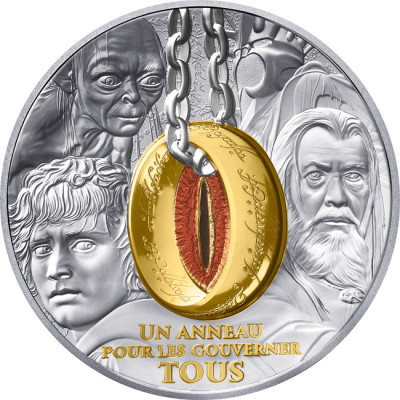 Taru sormusten herrasta - 1 Oz hopeinen keräilykolikko