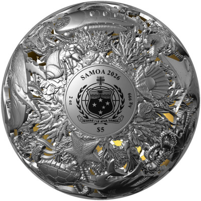 Sea & Surface - 2 Oz - Silver Collector Coin