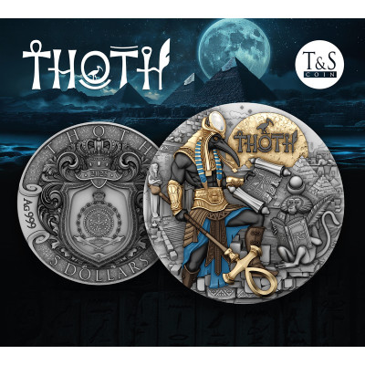 Thoth - 2 Oz - hopeinen keräilykolikko